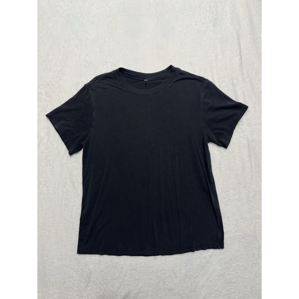 Lululemon Men Black V Neck Mens T Shirt Size Small